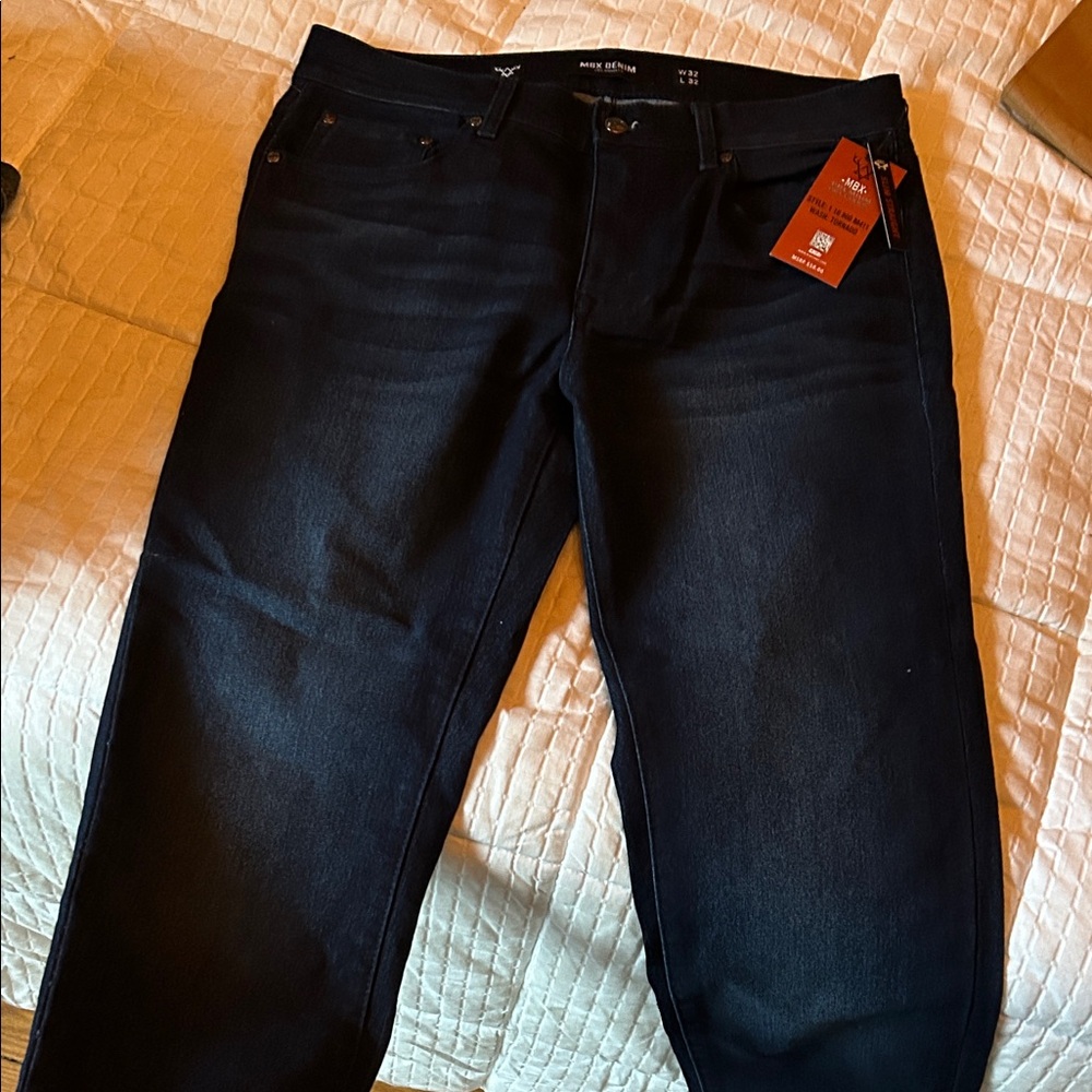 Max Jeans Men's Dark Blue Straight Jeans